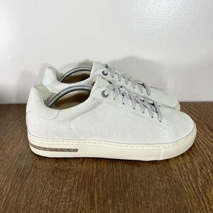 New Birkenstock Bend Low Top Suede Sneaker Women's Various Sizes Antique White